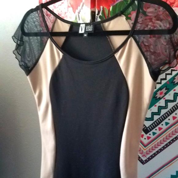 Color blocking cocktail dress - Picture 4 of 8